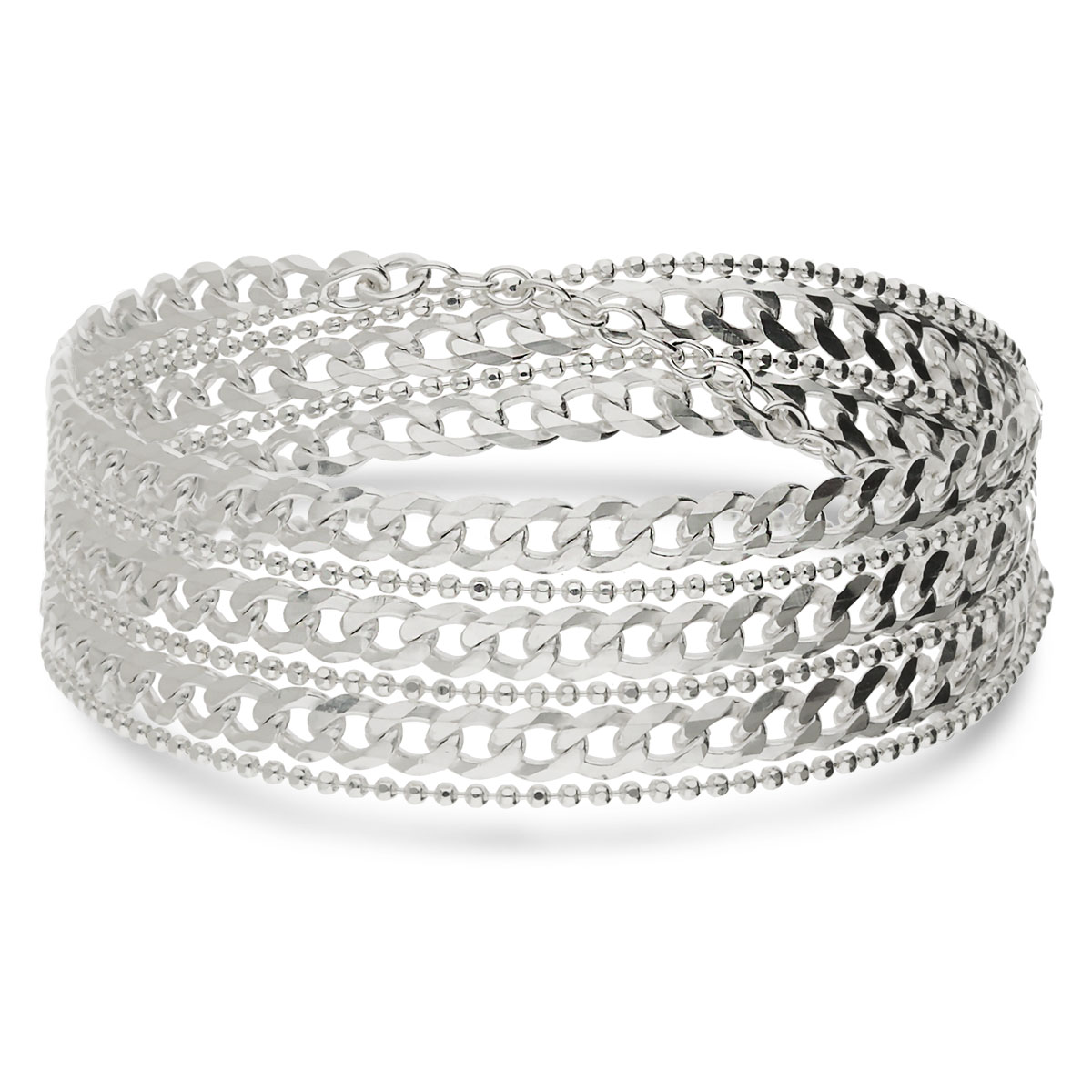 BRACELET 3 TOURS OU COLLIER MAILLE ROCK