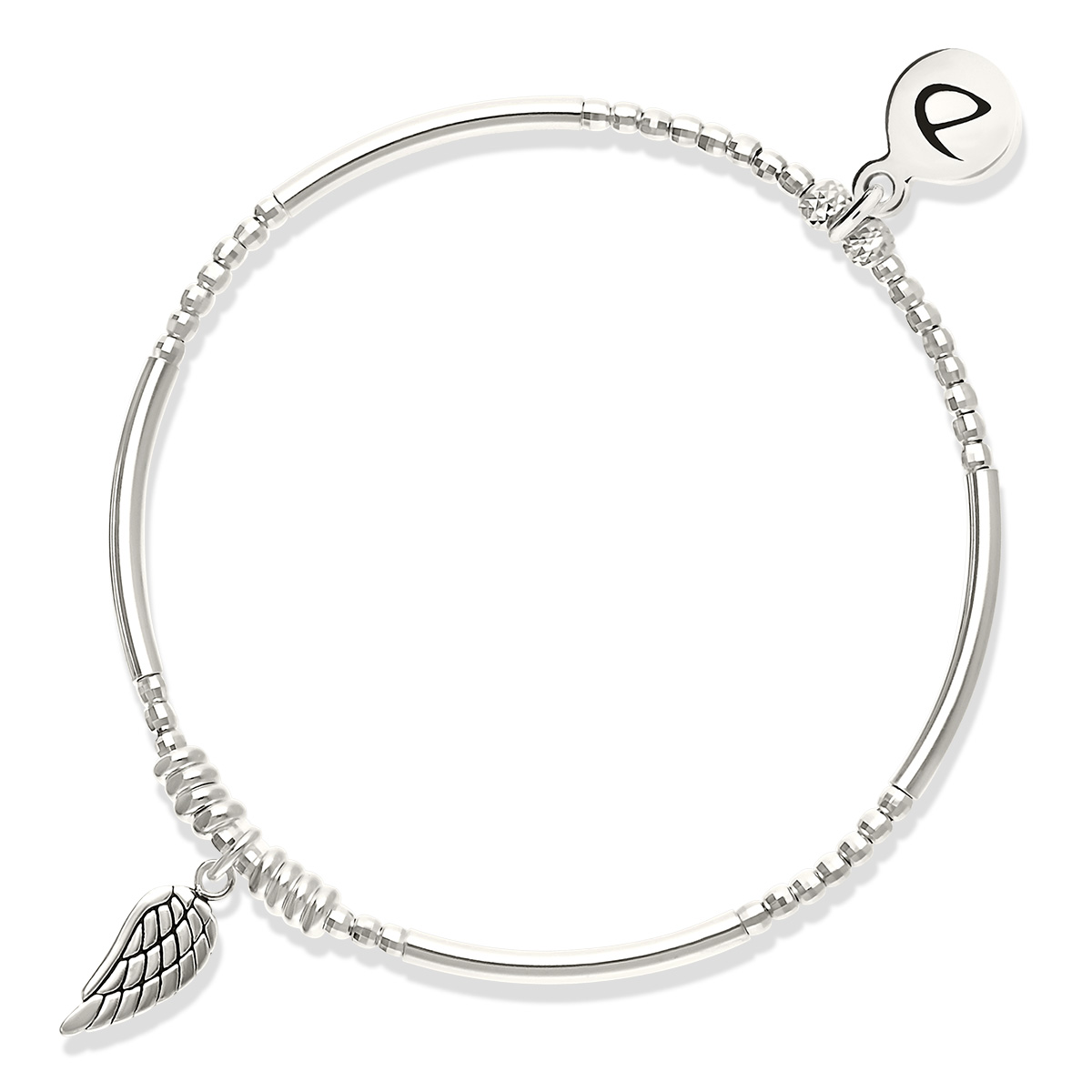Bracelet Élastique Argent 925 Aile Céleste