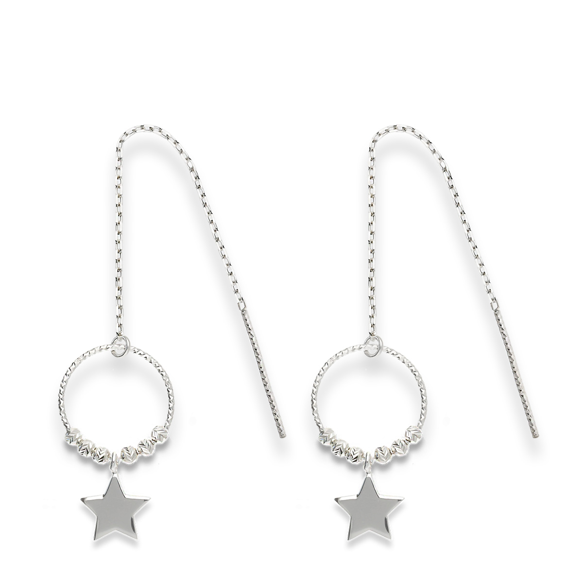 Boucles Pendantes Argent 925 L Étoile Envoûtante