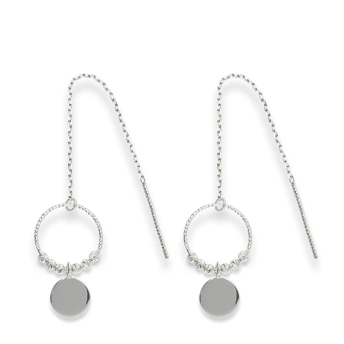 Boucles Pendantes Argent 925 Pastille