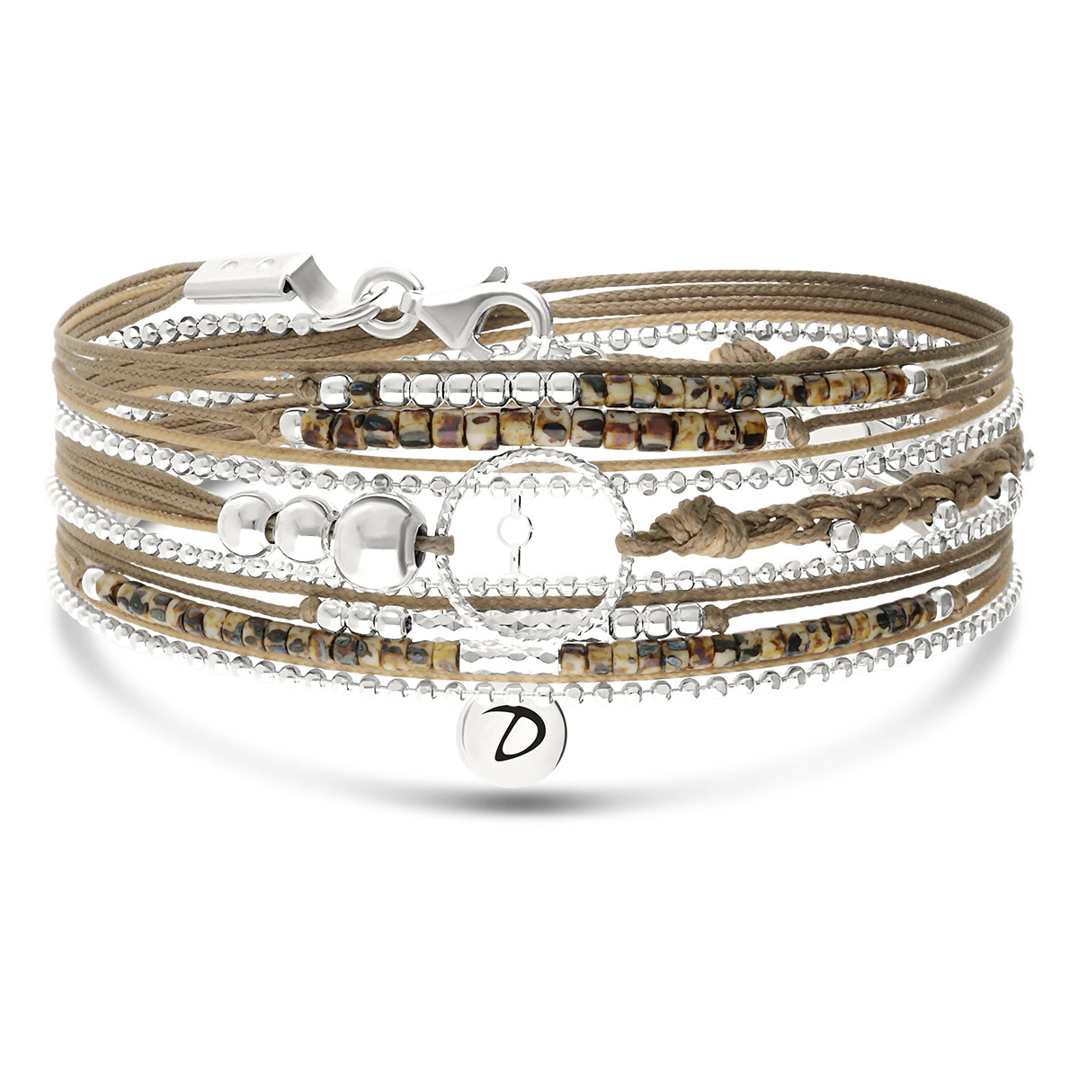 Bracelet 3 Tours Argent 925 Léopard Le Somptueux