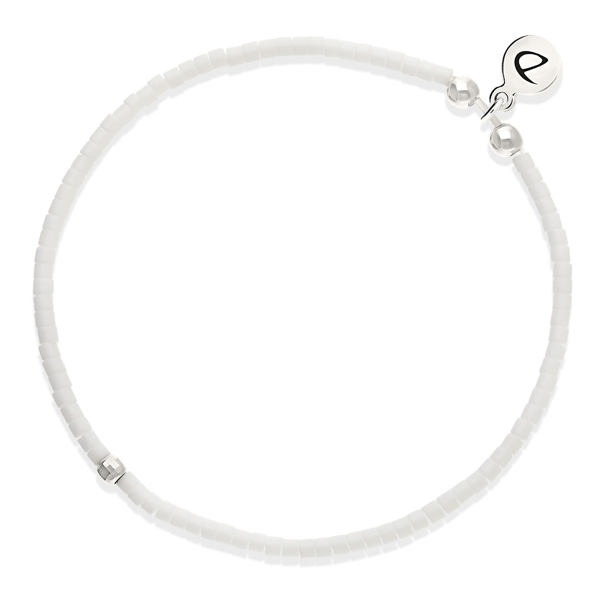 Bracelet Élastique Argent 925 Blanc Le Grand Miyuki