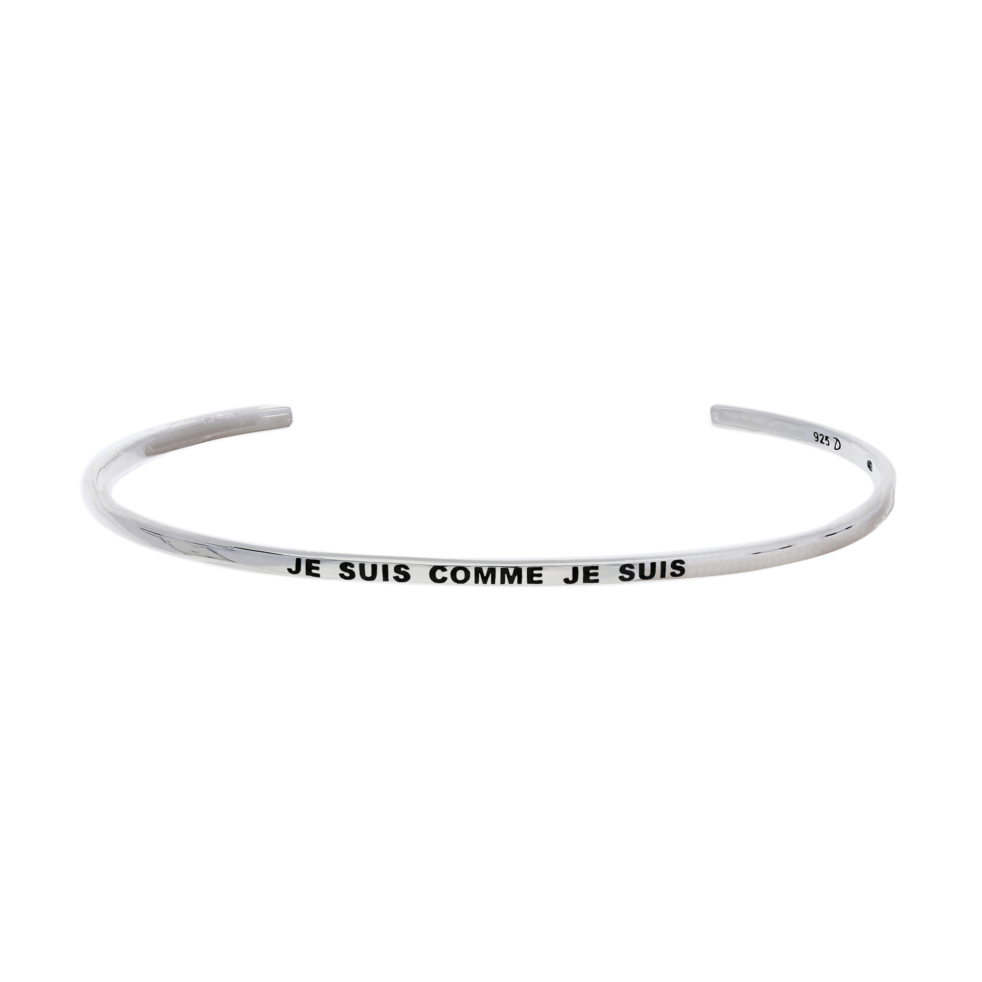 Fil d\'Argent Message JE SUIS COMME JE SUIS