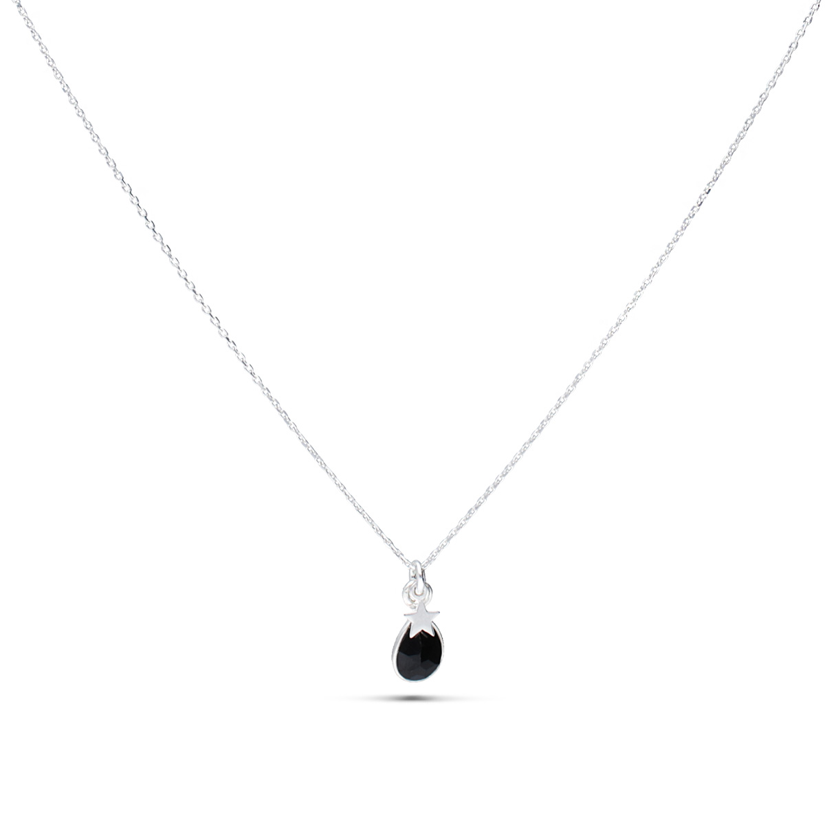COLLIER LOVINA- GOUTTE ONYX NOIR