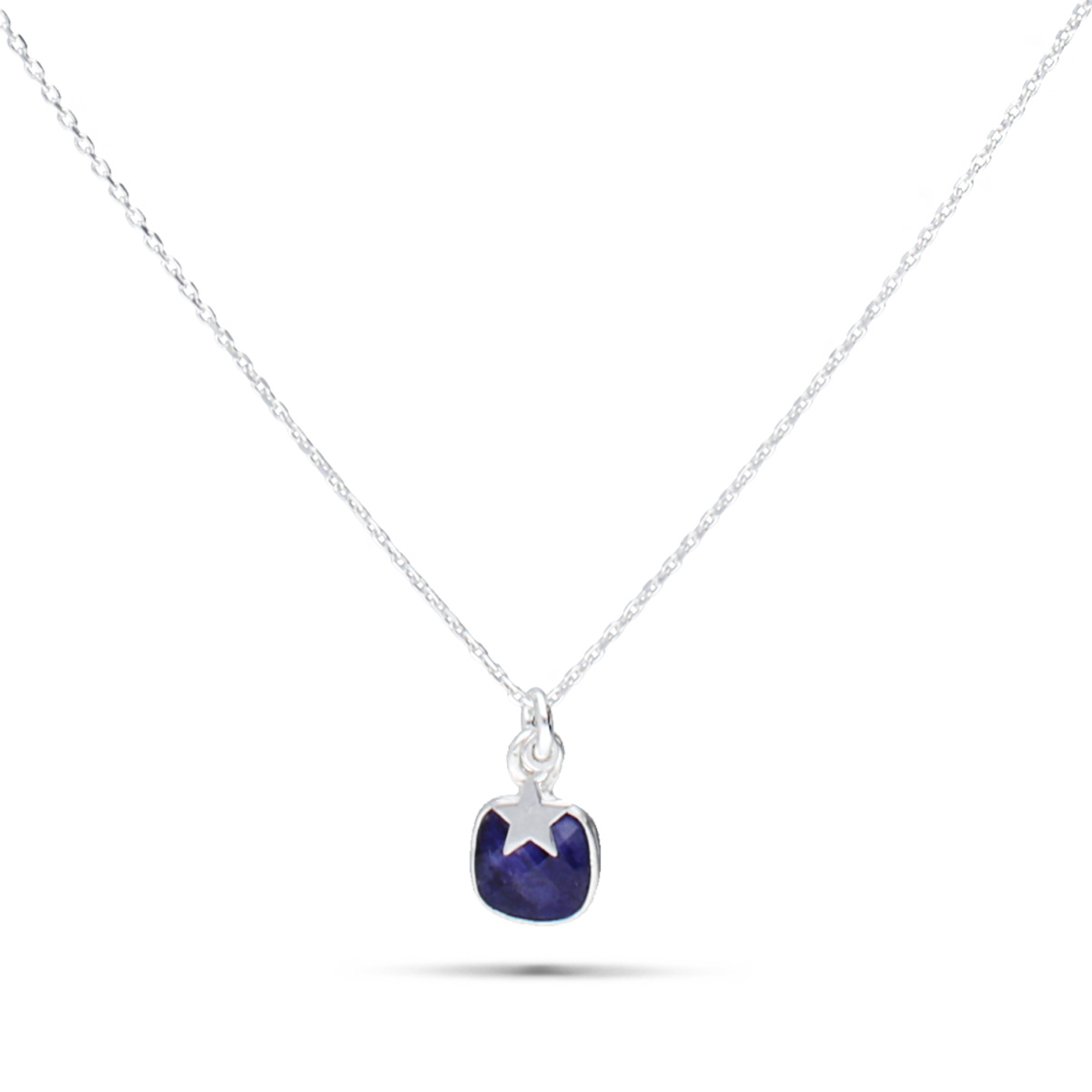COLLIER OLBIA - CARRE SAPHIR