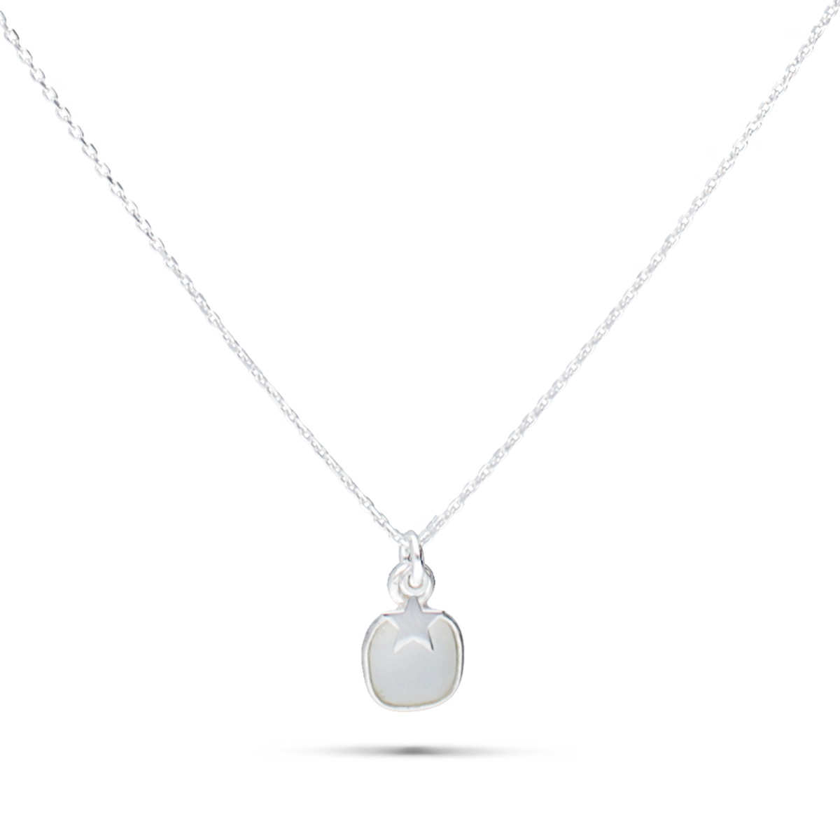 COLLIER PIANA - CARRE BLANC