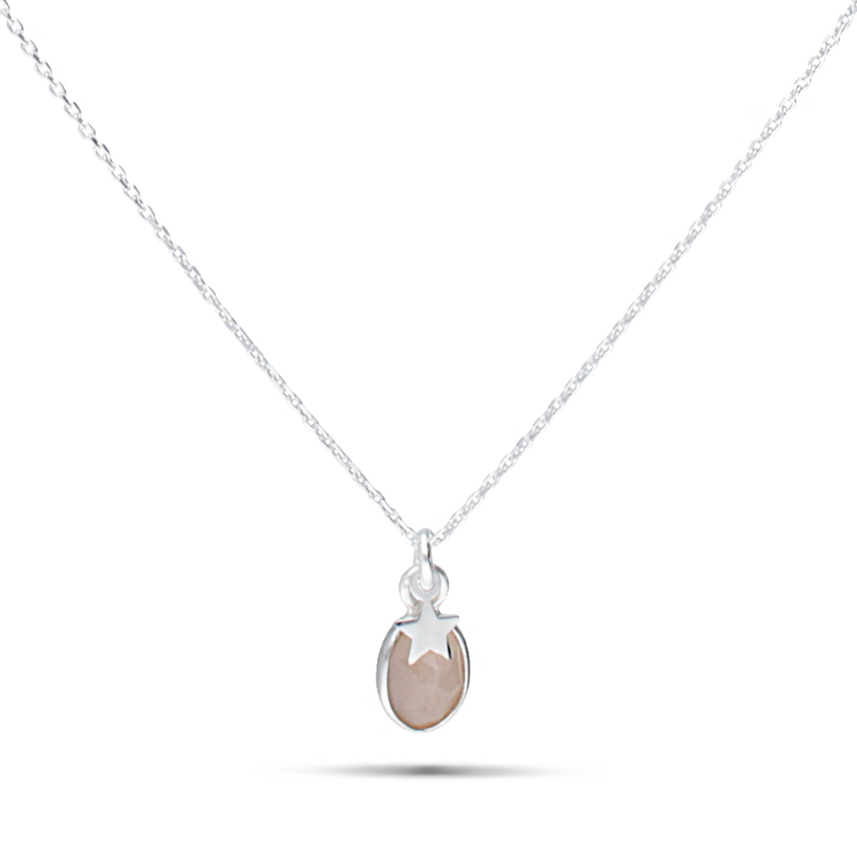COLLIER MAUPITI - OVAL PIERRE DE LUNE