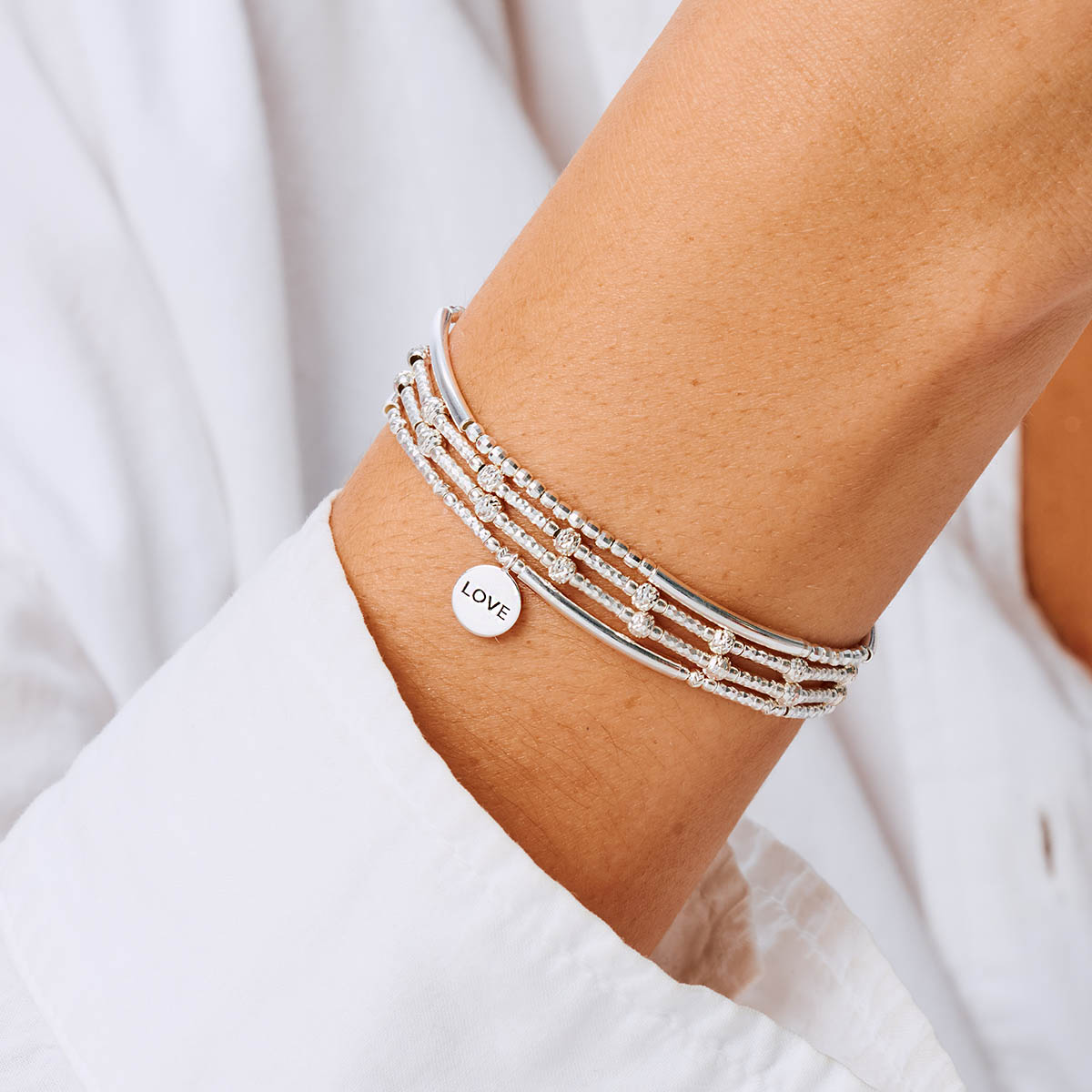 Composition Argent 925 Message d’ Amour