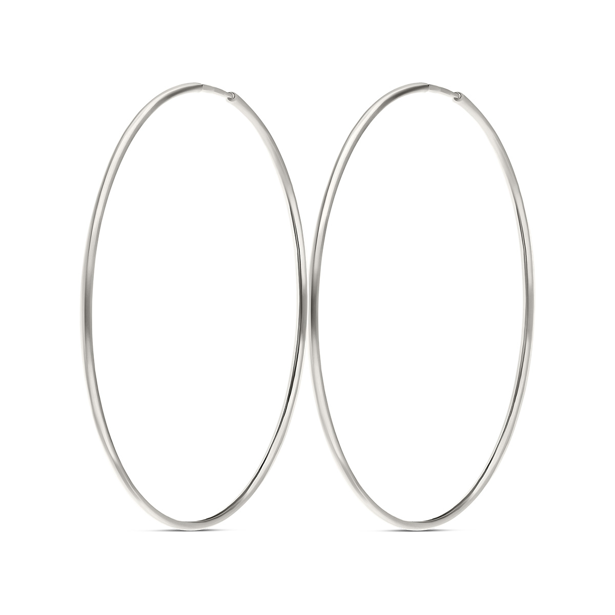CREOLES LISSES TUBE ROND 40MM