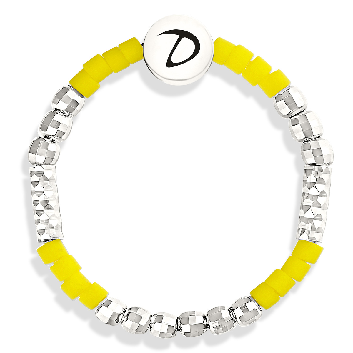 BAGUE ELASTIQUE MIYUKI JAUNE MATE SORRENTO