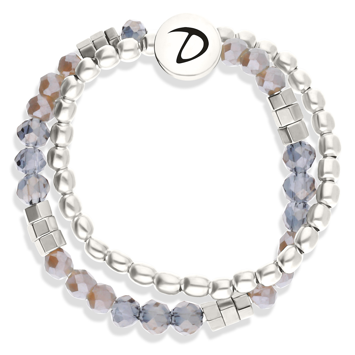 BAGUE DOUBLE ELASTIQUE SIRMIONE GRISE