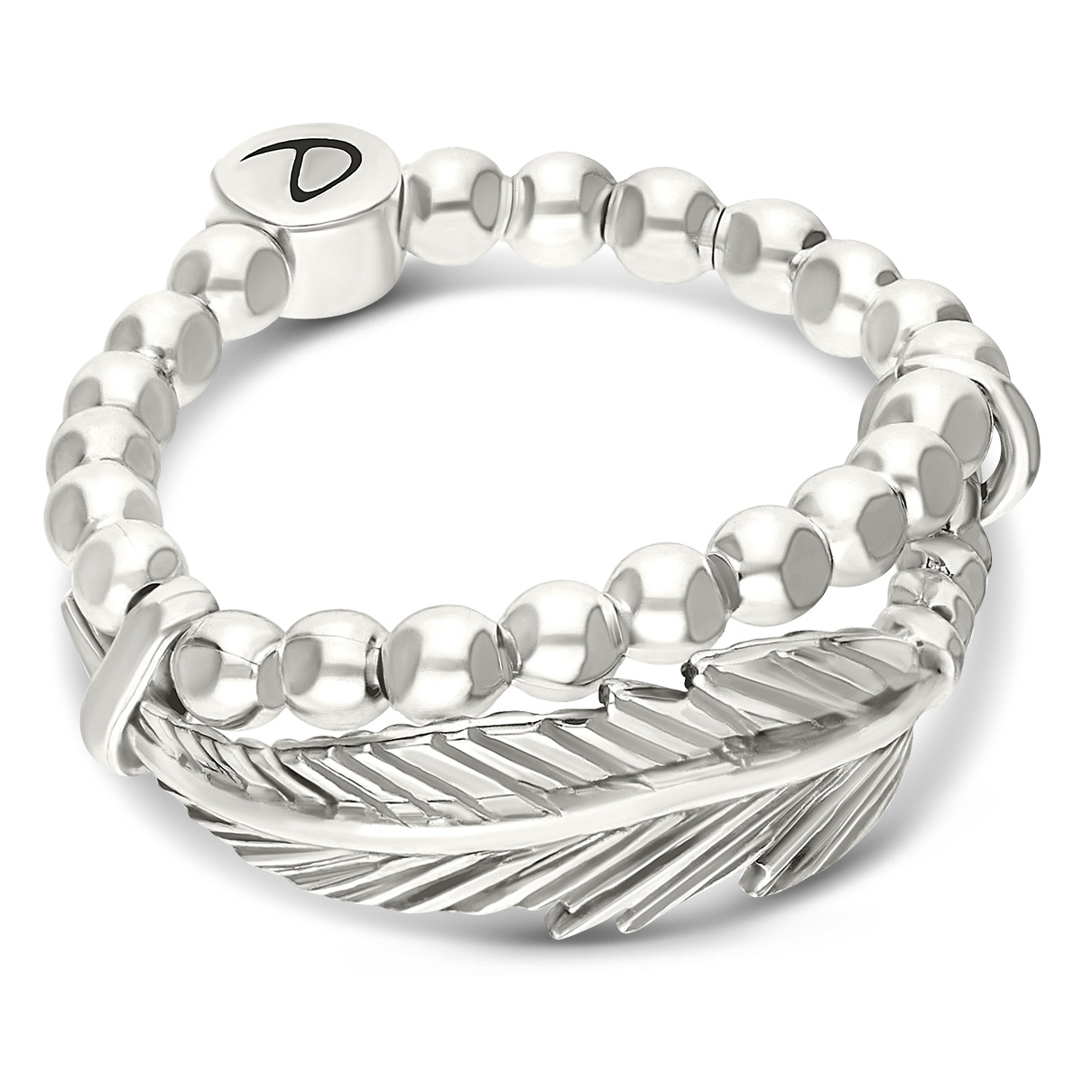 BAGUE ELASTIQUE PLUME