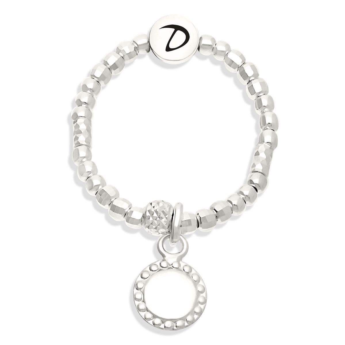 BAGUE ÉLASTIQUE PASTILLE Argent 925