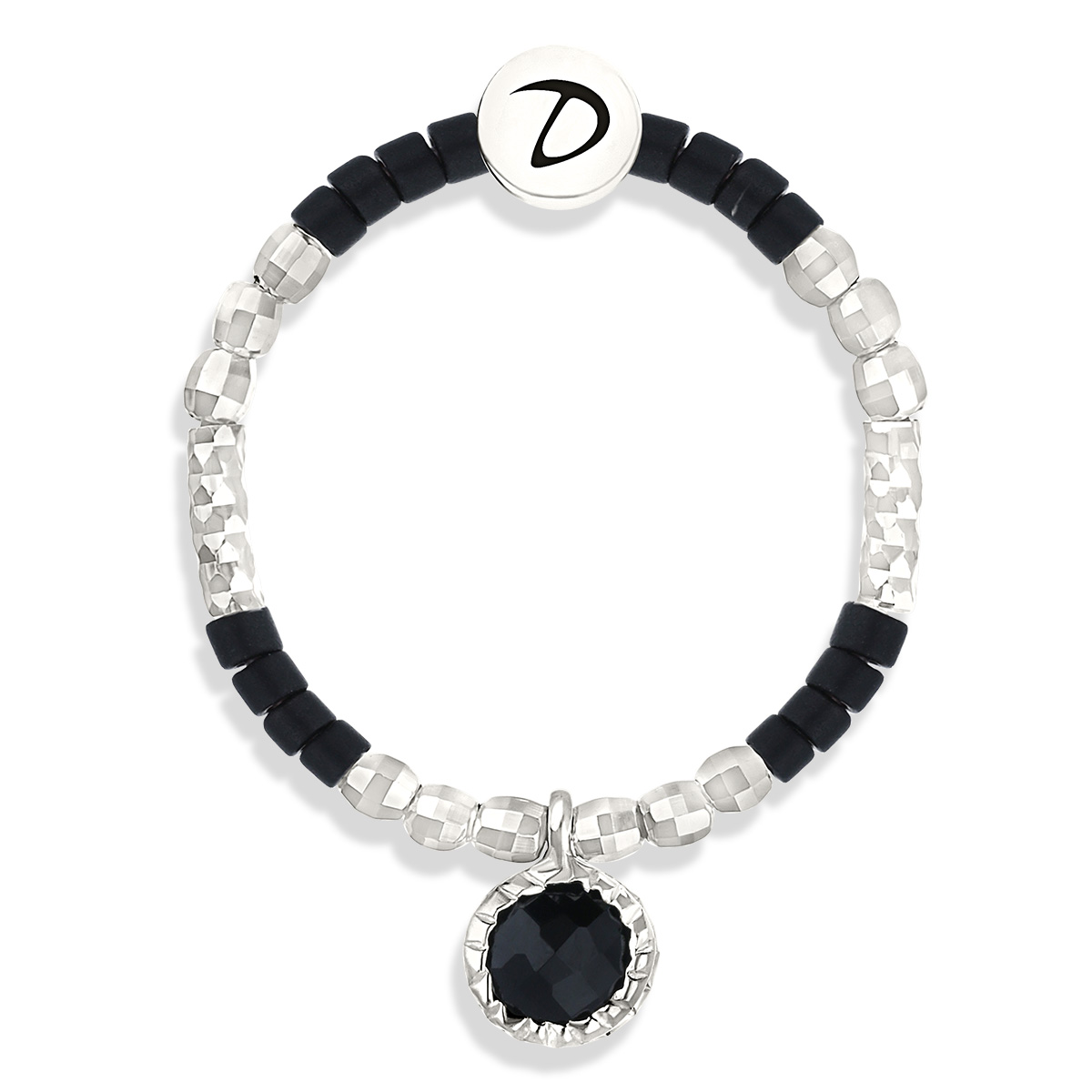 BAGUE ELASTIQUE DARLING MIYUKI NOIRE