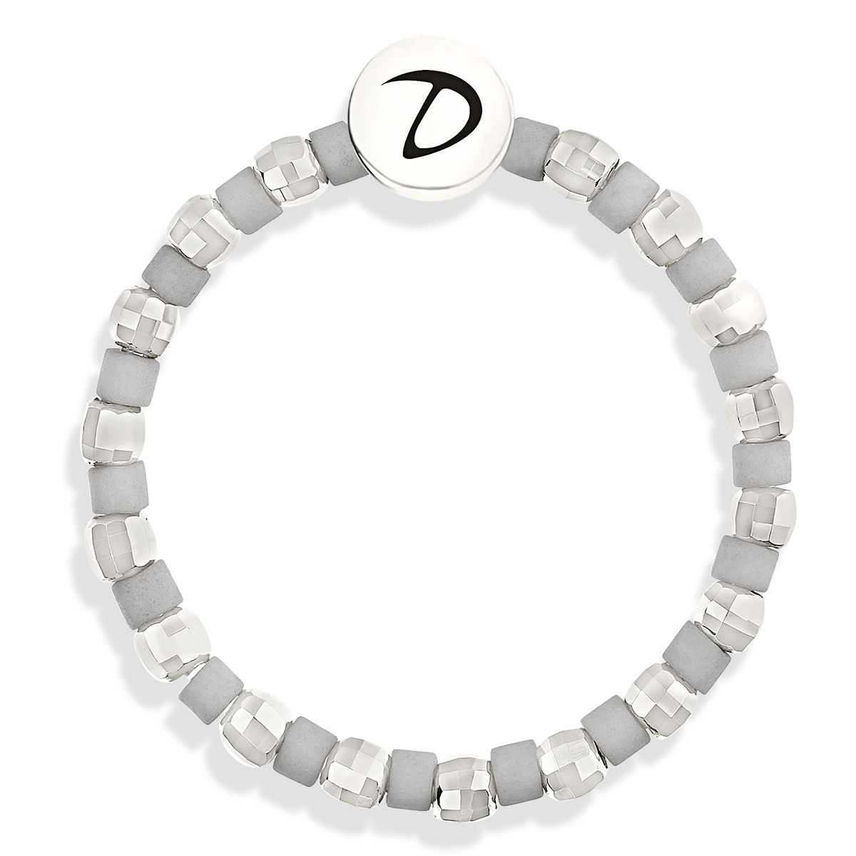 BAGUE ELASTIQUE MIYUKI GRIS
