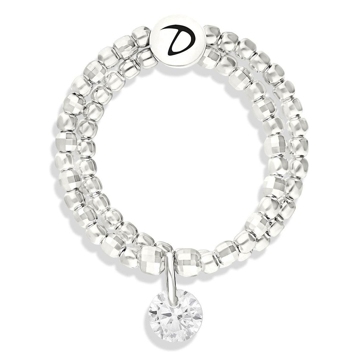 BAGUE DOUBLE ELASTIQUE OXYDE SILVER