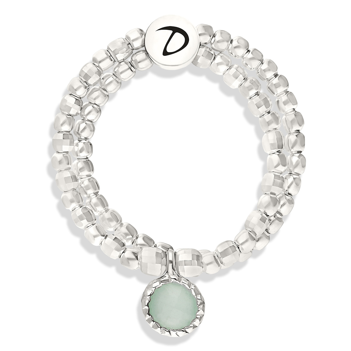 BAGUE DOUBLE ÉLASTIQUE DARLING VERTE