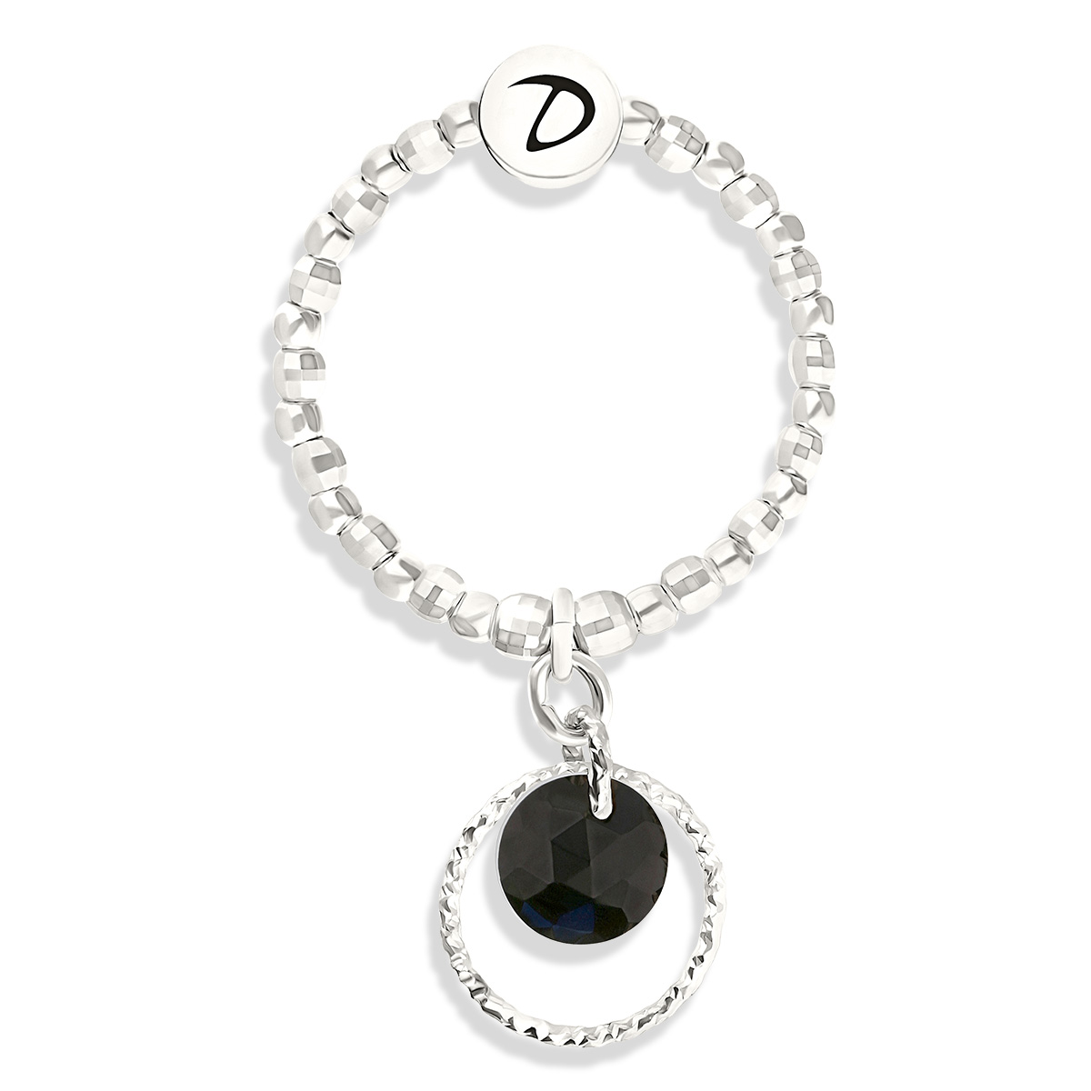 BAGUE ÉLASTIQUE FIDJI ONYX
