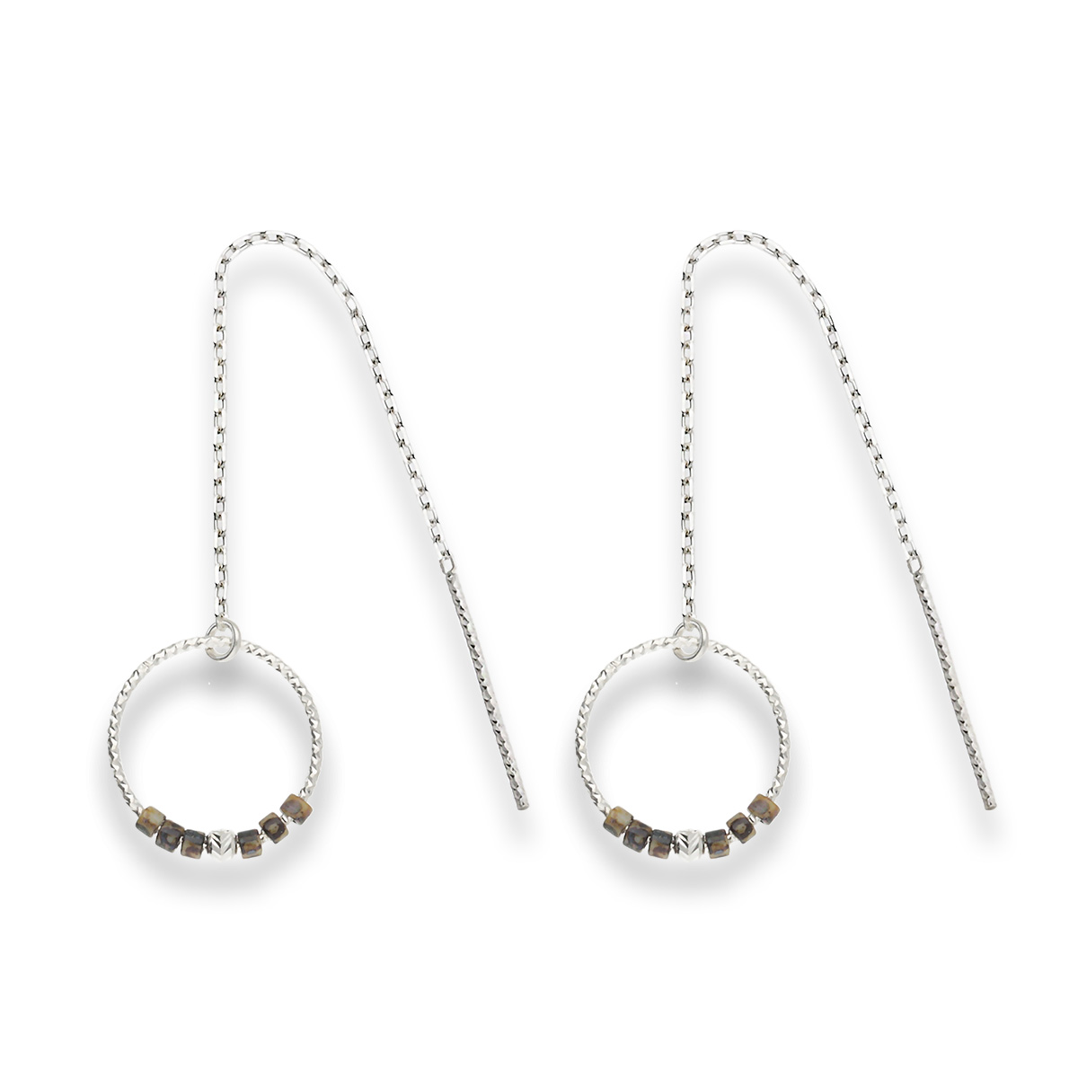 Boucles Pendantes Argent 925 Les Épurées Léopard