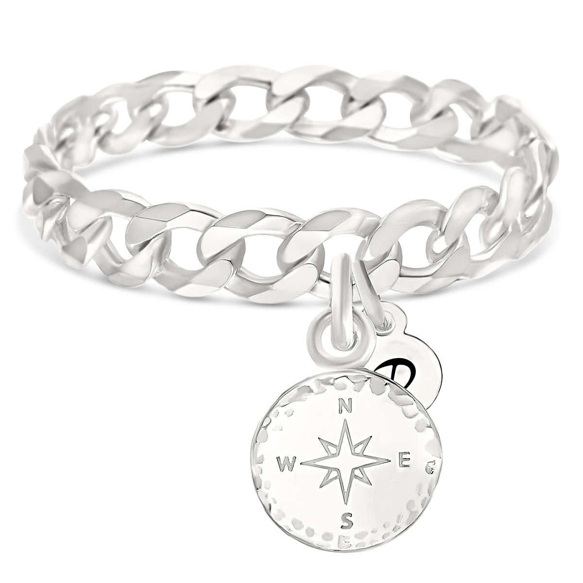 BAGUE CHAÎNE SAN FRANCISCO - ROSE DES VENTS