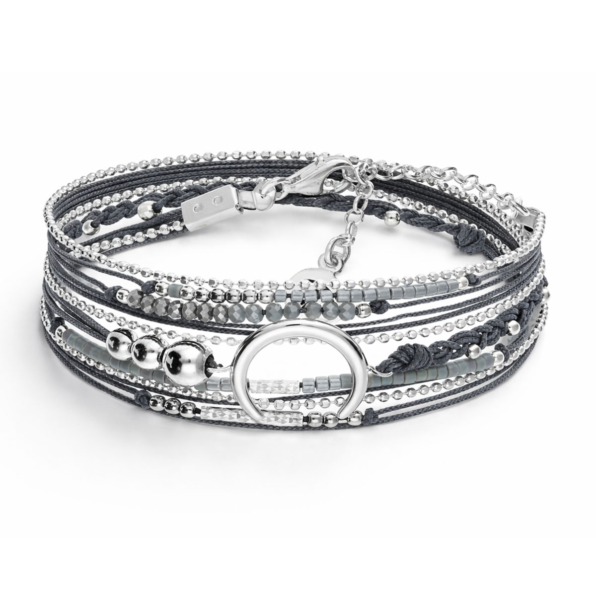 BRACELET MOONLIGHT GRIS HÉMATITE