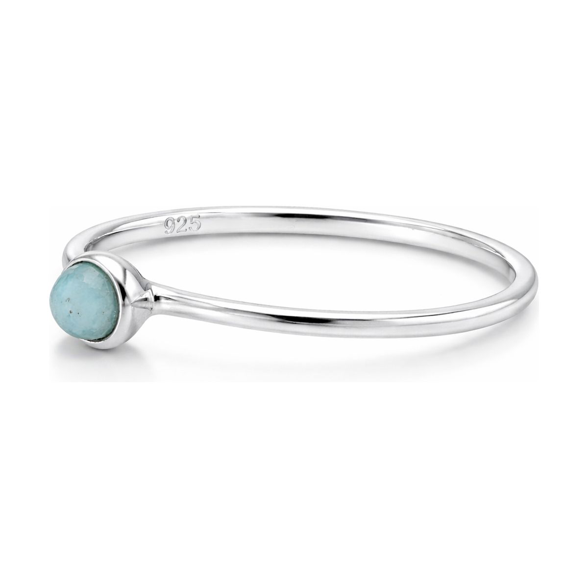 BAGUE PETITE PIERRE RONDE AQUA