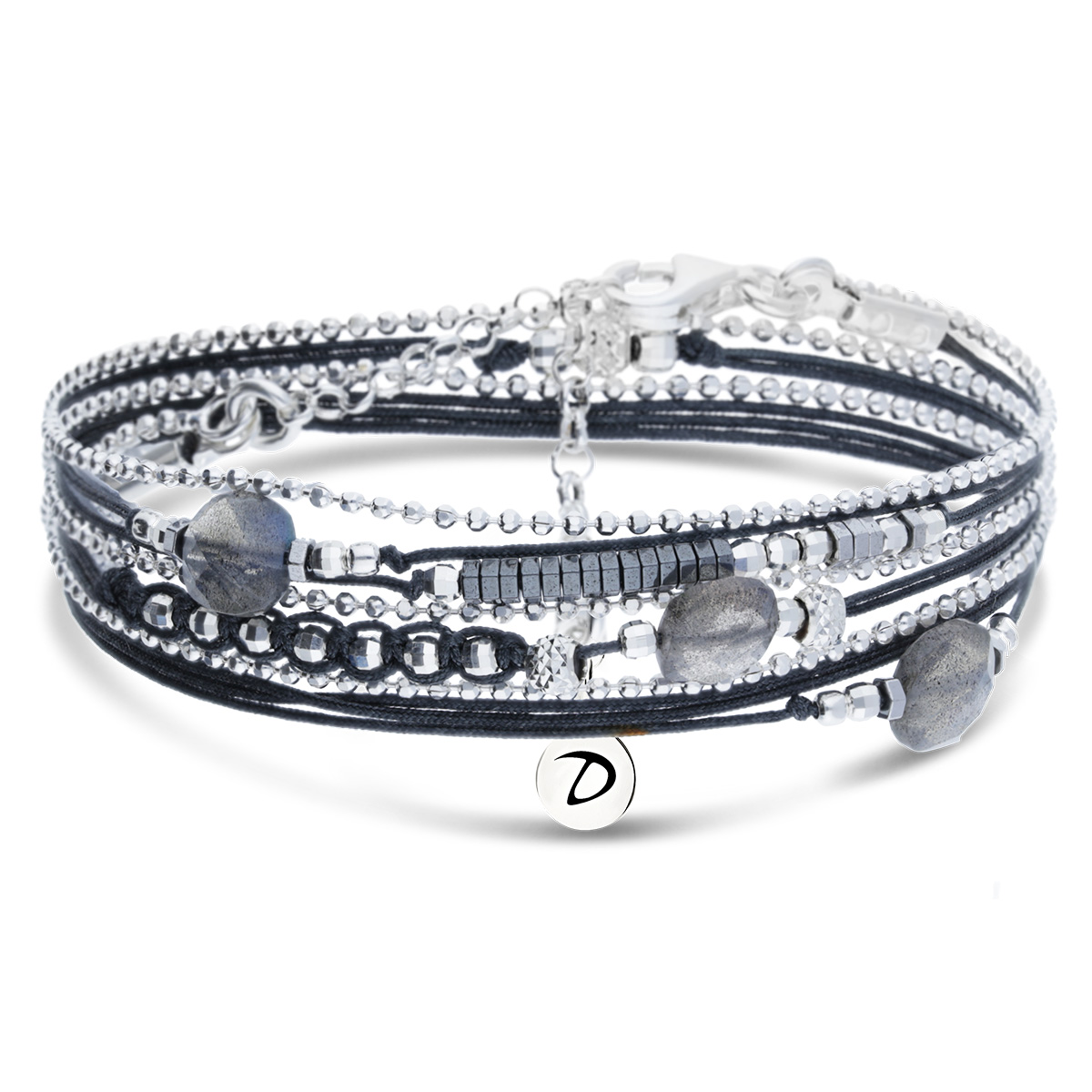 BRACELET VIRTUOSE GRIS FONCE