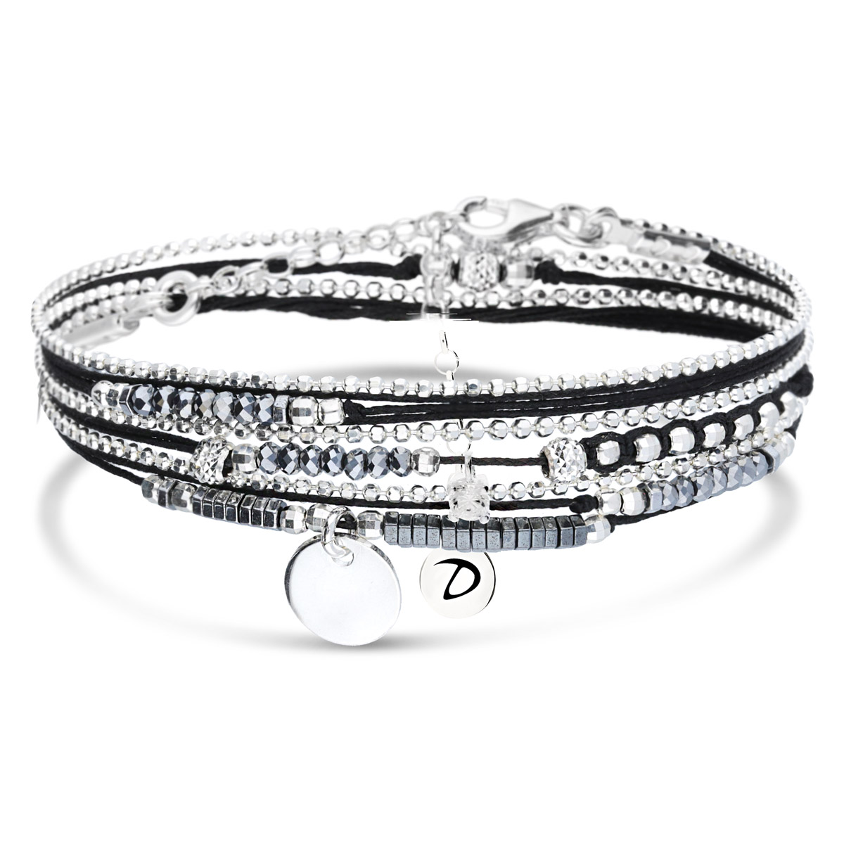 BRACELET CODY TRIPLE TOURS NOIR