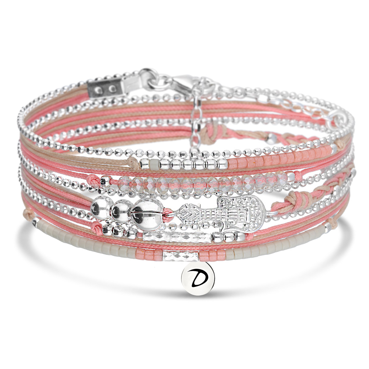 BRACELET LIVERPOOL CORAIL BEIGE