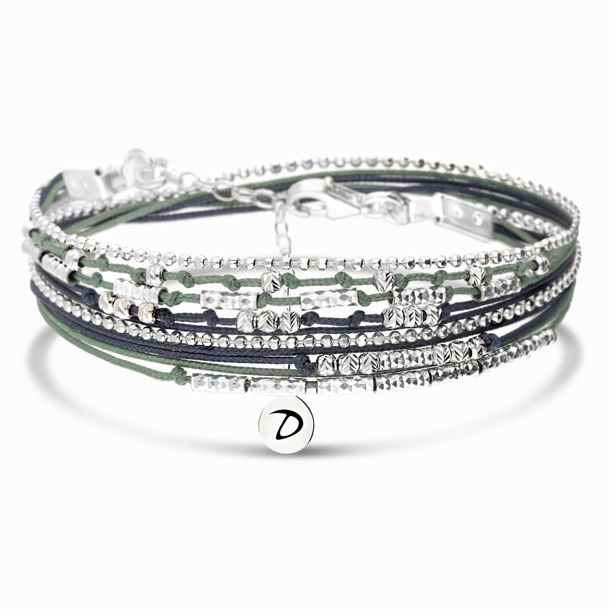 BRACELET WAVY VERT BLEU