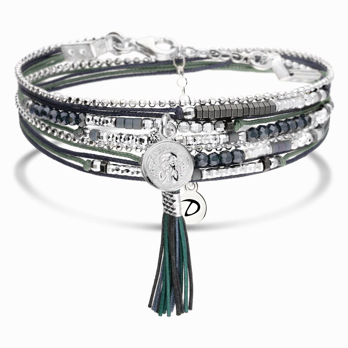 BRACELET CANTERBURY VERT BLEU