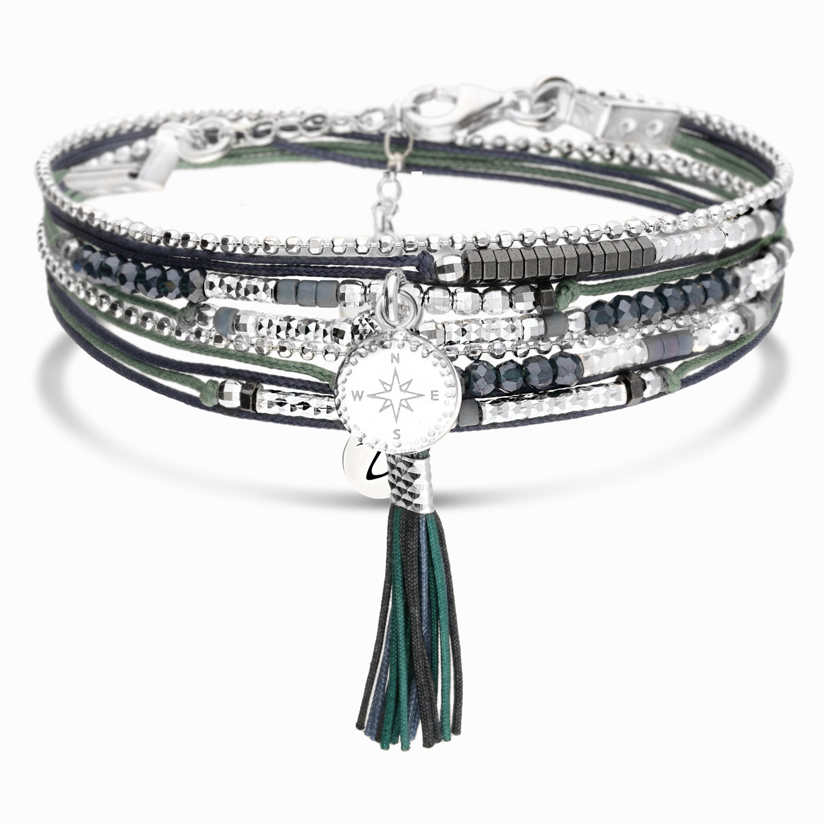 BRACELET AUCKLAND VERT BLEU