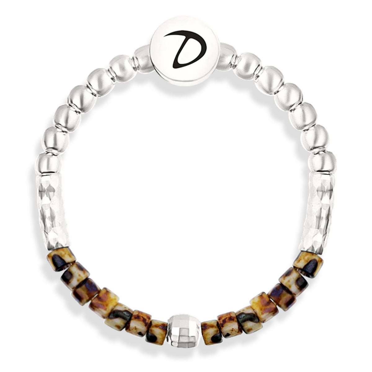 BAGUE LEOPARD ET SILVER
