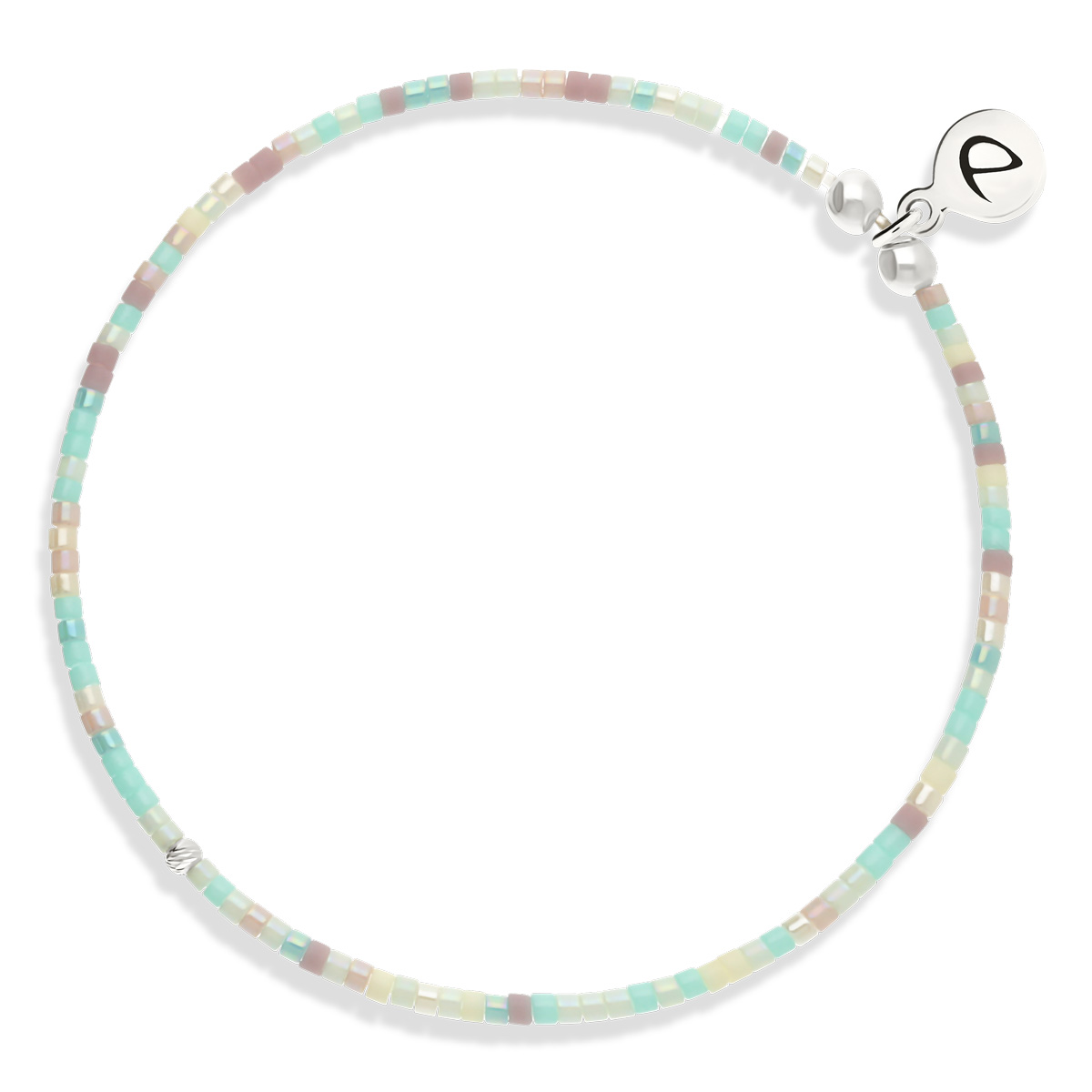 Bracelet Élastique Argent 925 Mix Pastel Le Miyuki