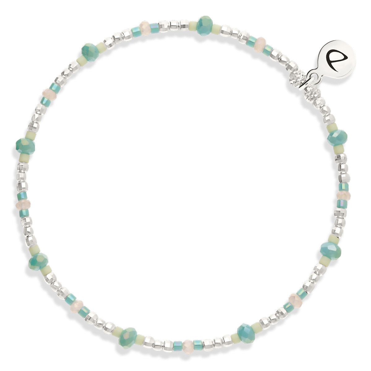 Bracelet Élastique Argent 925 Le Riviera Mix Pastel