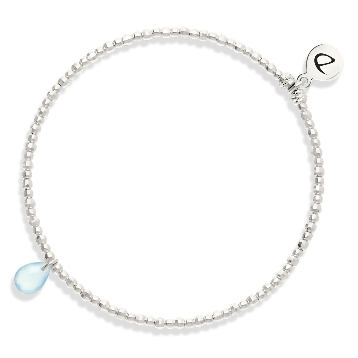 Bracelet Élastique Argent 925 Le Vibrant Amazonite