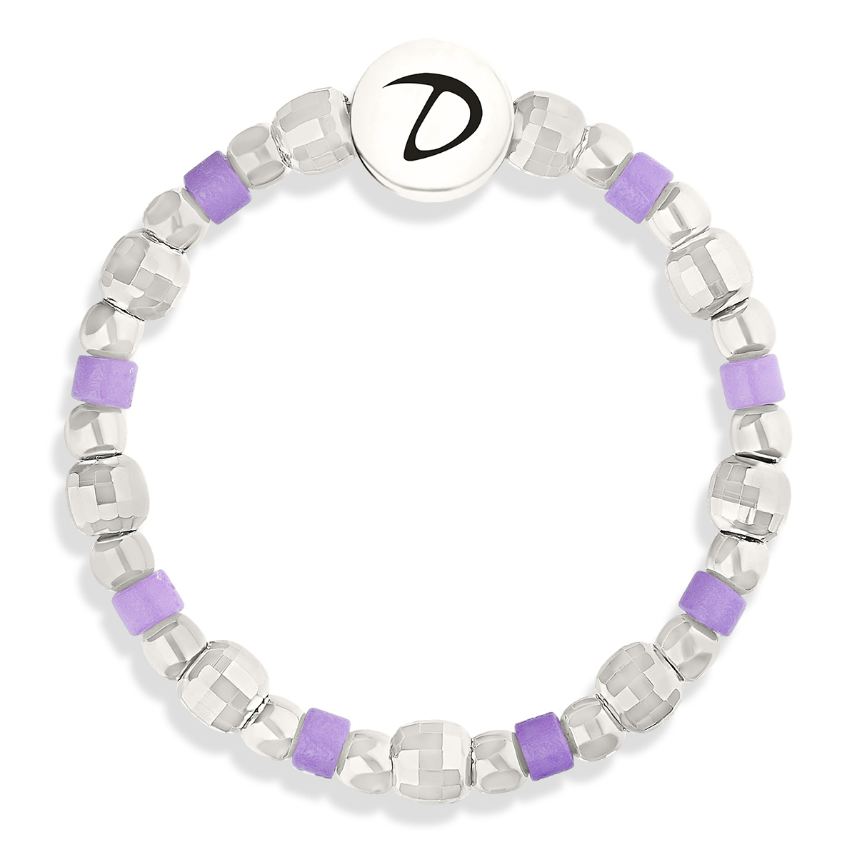 BAGUE ELASTIQUE BASIC VIOLET MATE