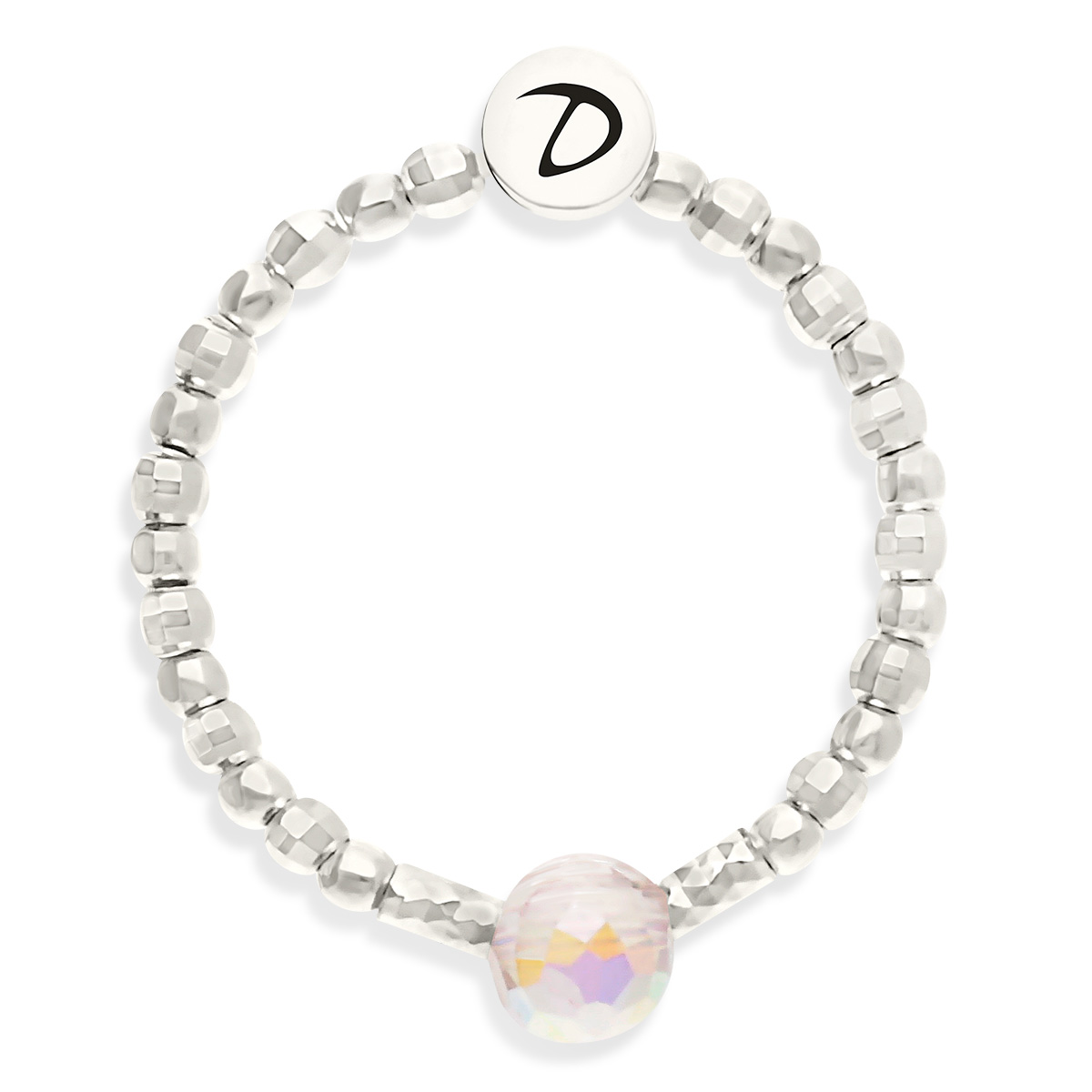 Bague Élastique Faro Rose Irisé