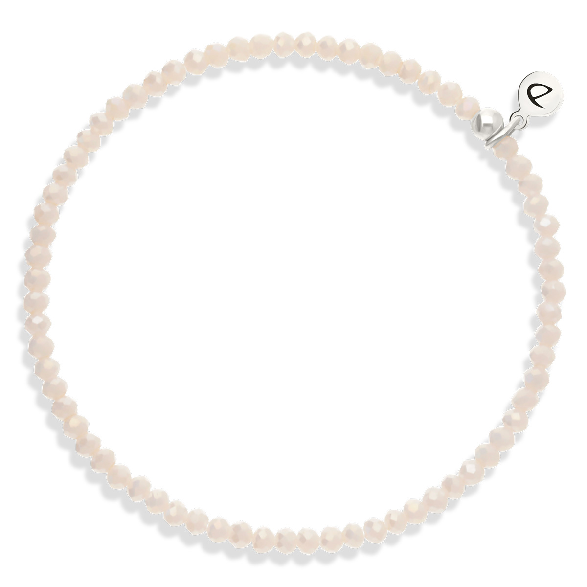 Bracelet Élastique Argent 925 Crème