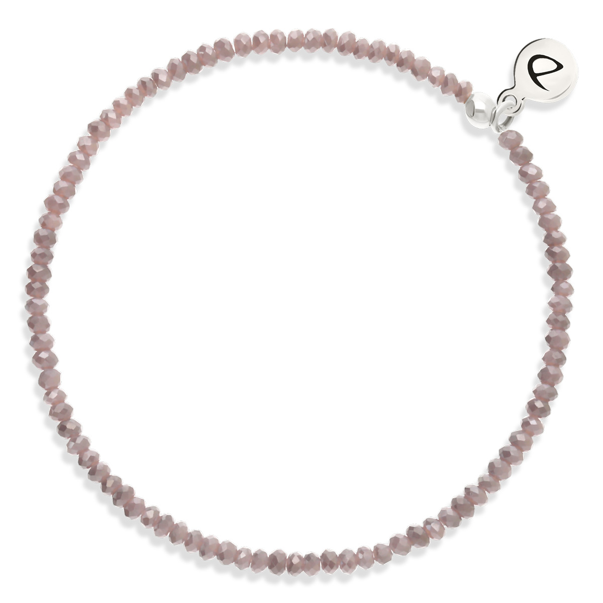 Bracelet Élastique Argent 925 Mauve
