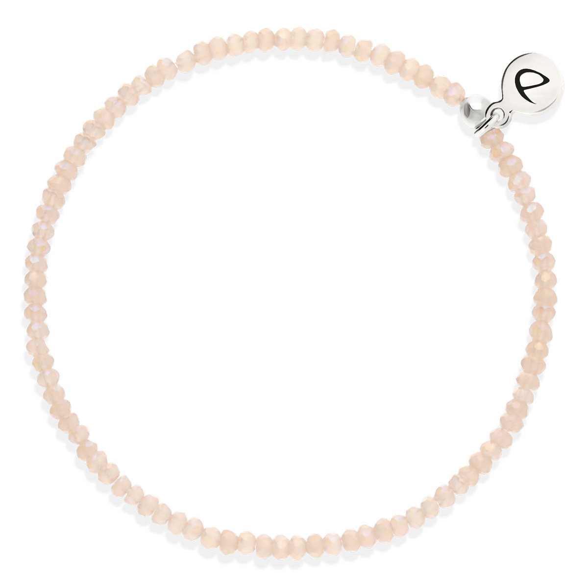 Bracelet Élastique Argent 925 Rose Clair