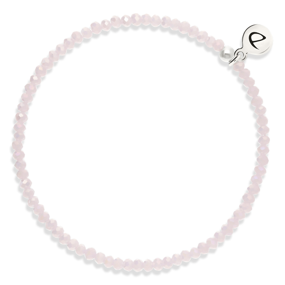 Bracelet Élastique Argent 925 Rose Clair