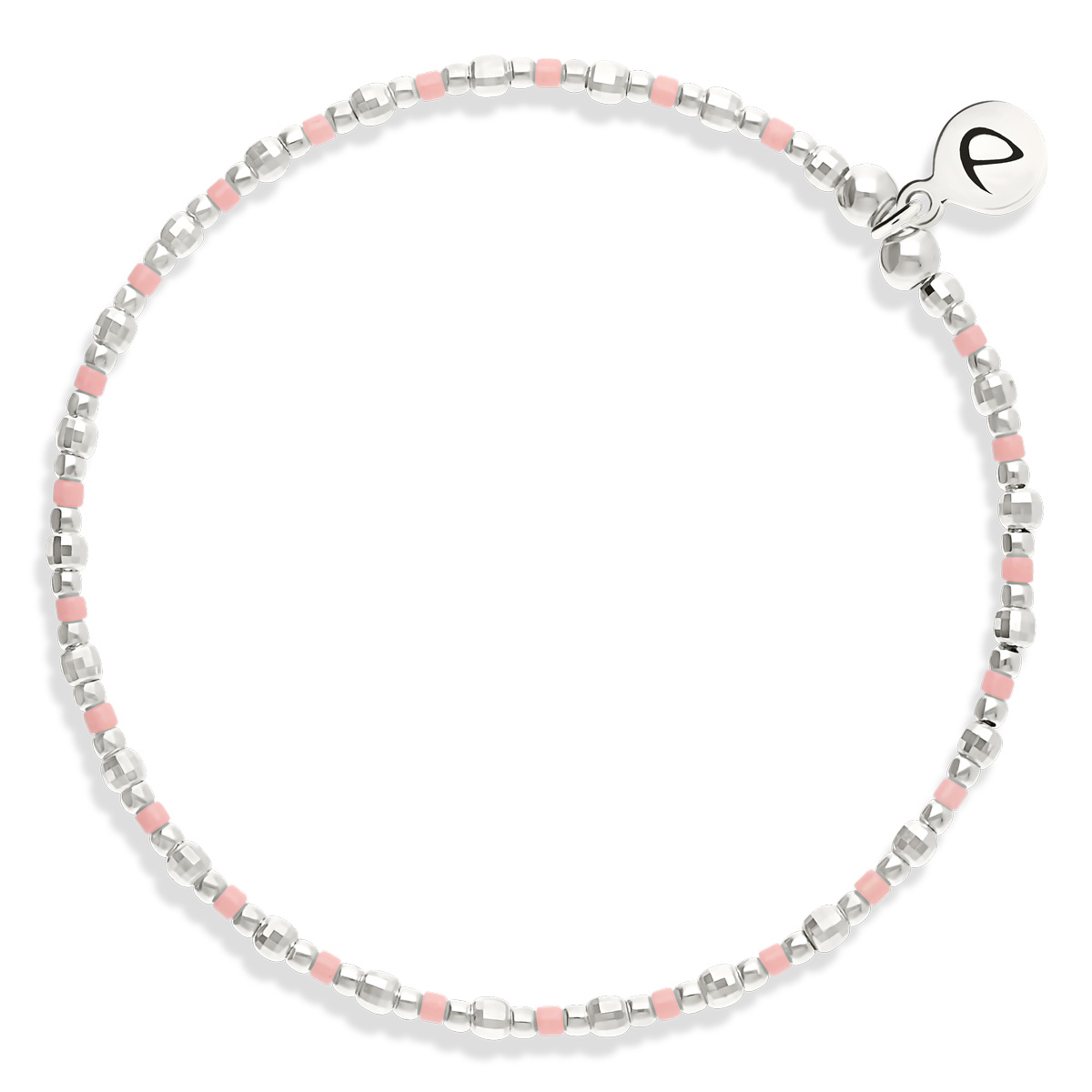 Bracelet Élastique Argent 925 Funny Rose