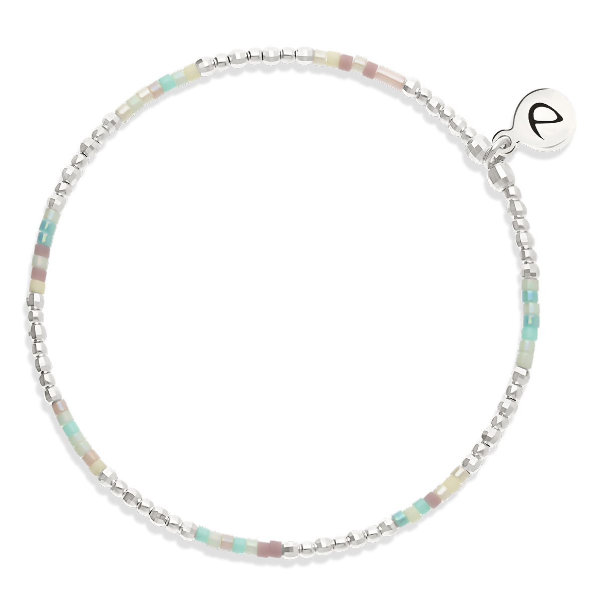 Bracelet Élastique En Argent 925 Mix Pastel New Birdy