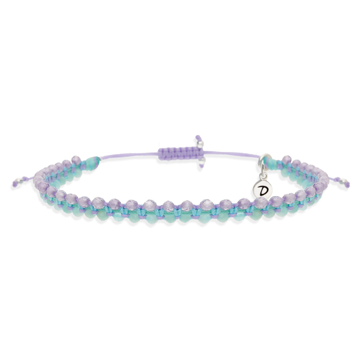 Bracelet Le Radieux Argent 925 Violet Turquoise