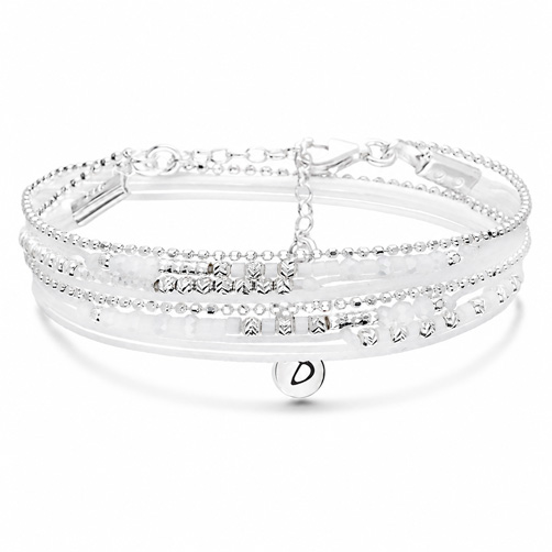 BRACELET MULTI-TOURS FORMOSA BLANC OPALINE
