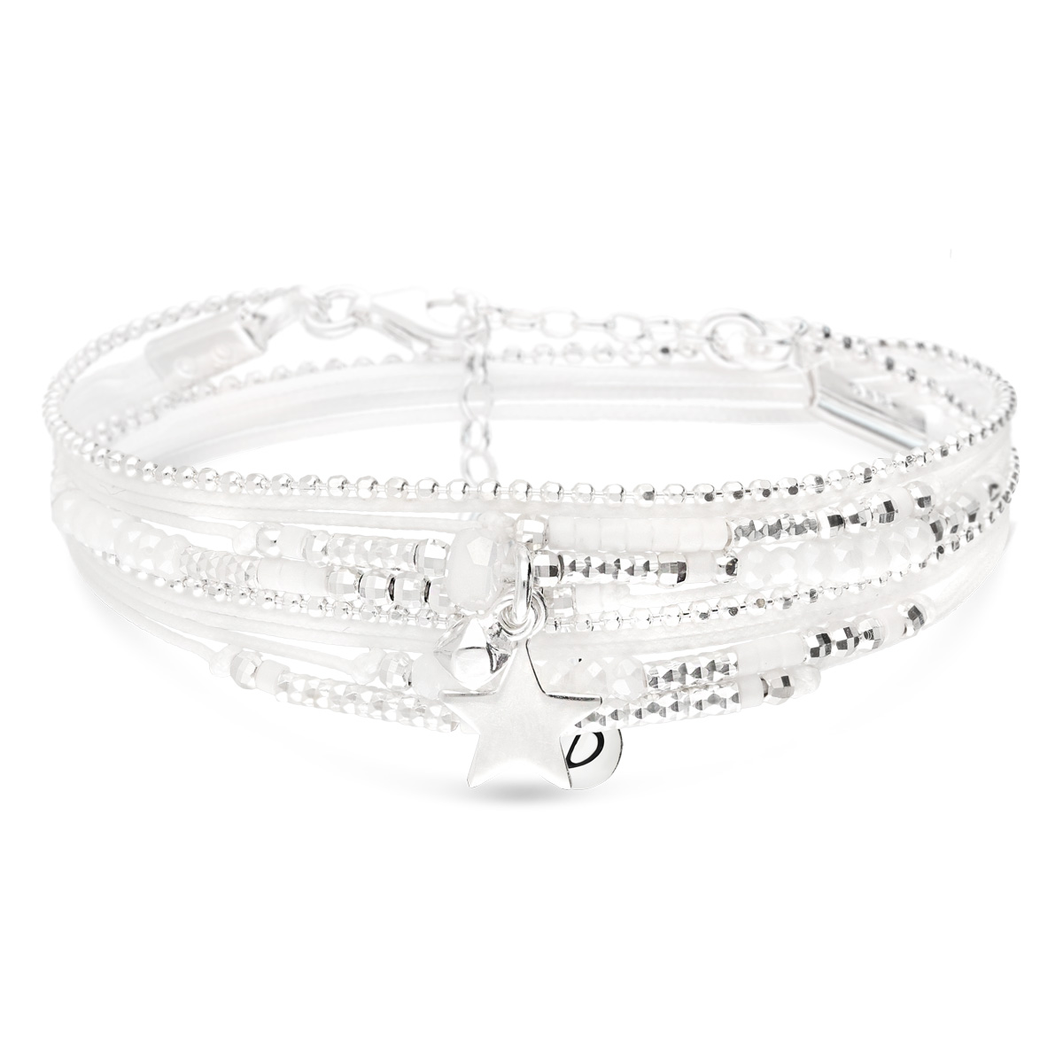 BRACELET MIAMI DOUBLE TOURS BLANC
