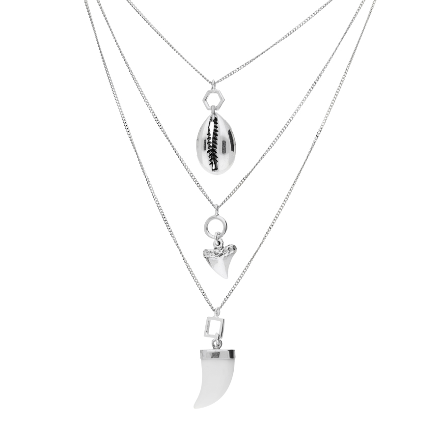 COLLIER 3 RANGS CALVI