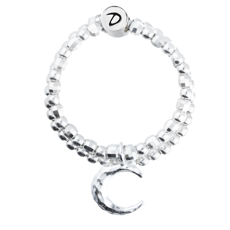BAGUE ÉLASTIQUE DOUBLE CROISSANT MARTELE