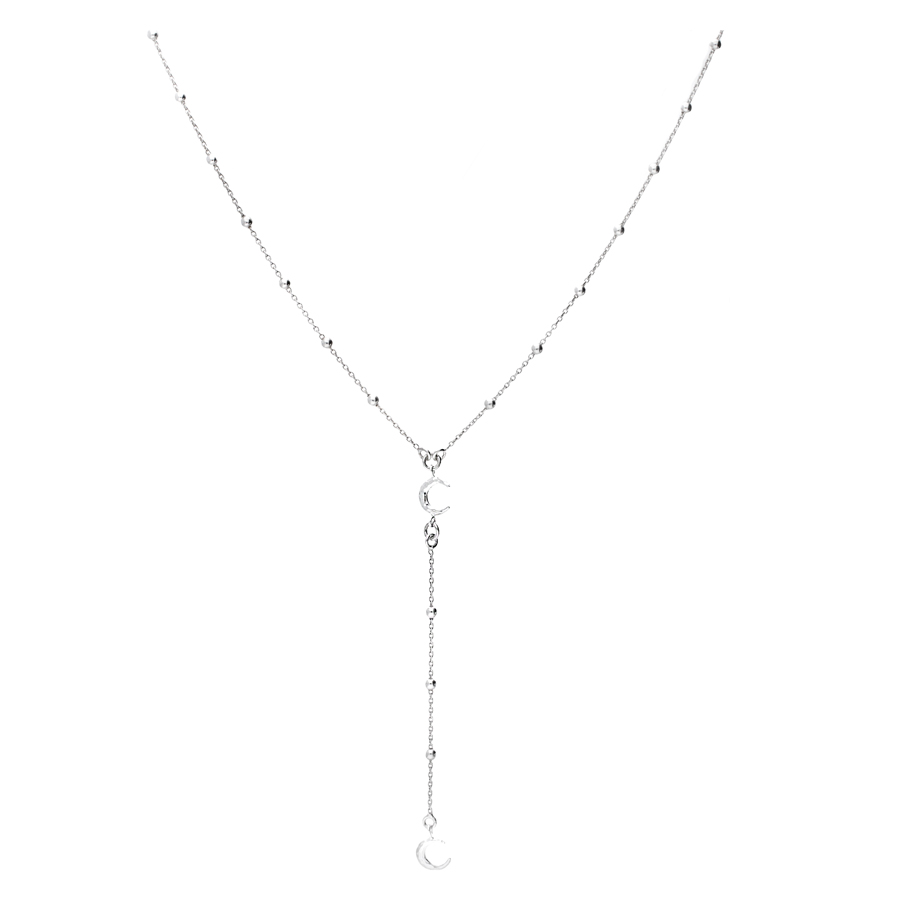 COLLIER PURE-CROISSANT MARTELÉ Argent 925